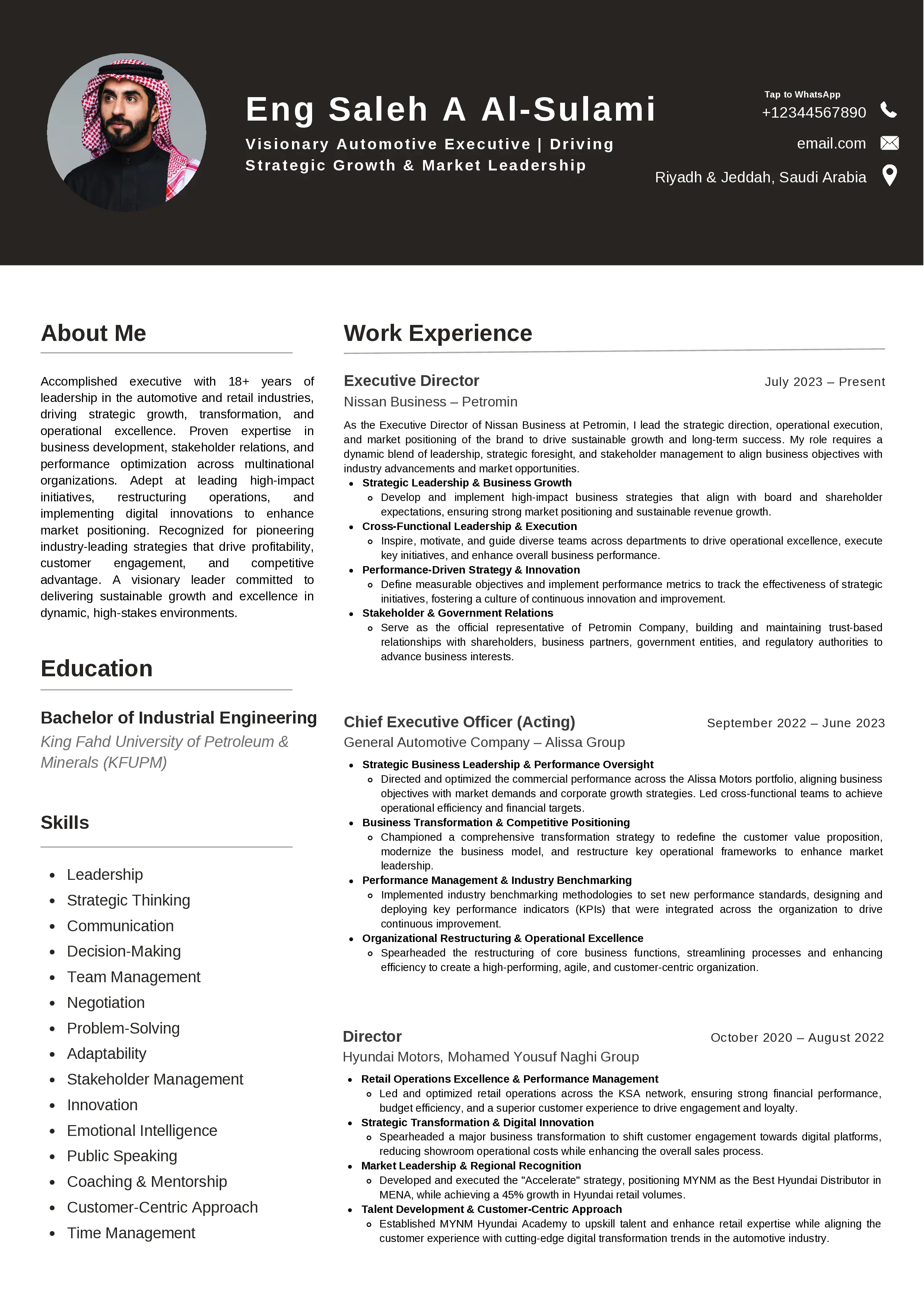 Senior Financial Analyst Resume